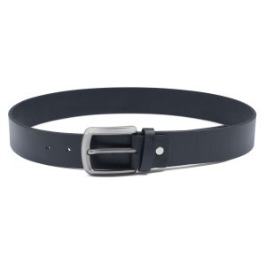 BLACK TEXTURE CASUAL BELT