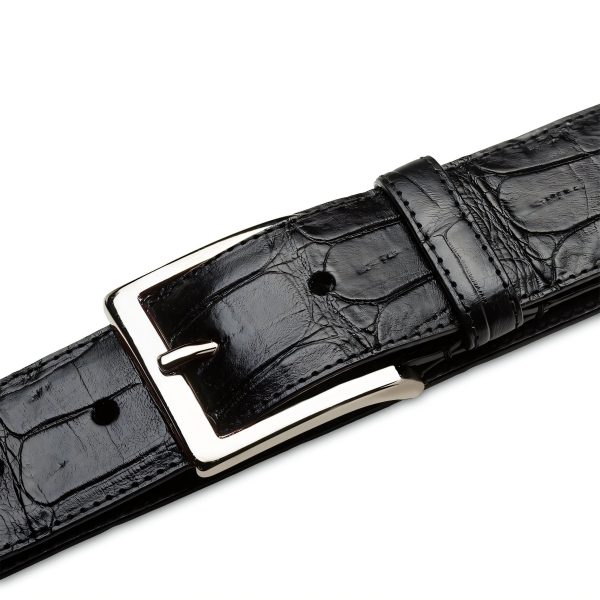 Double Stitch Leather Belt Dark Brown 400MM