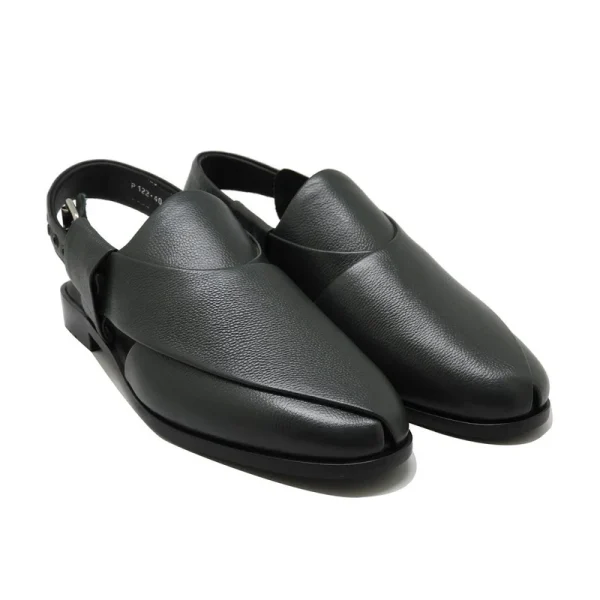 BLACK CASUAL PESHAWARI CHAPPAL